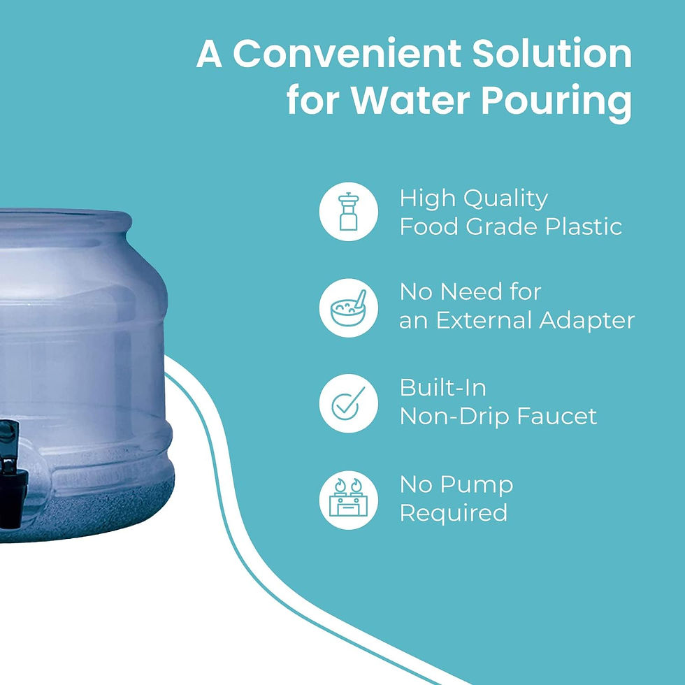 Thumbnail: Blue Plastic Water Jug Dispenser Base with Spigot for 5 Gallon Water Bottle, BP
