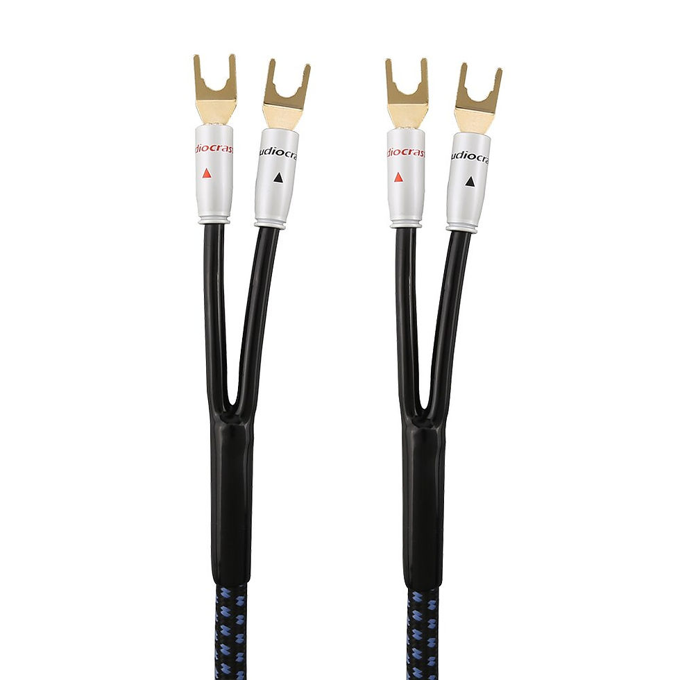 Thumbnail: One Pair Audiocrast SP14 HIFI Silver Plated Speaker Cable Hi-end OCC Loudspeake
