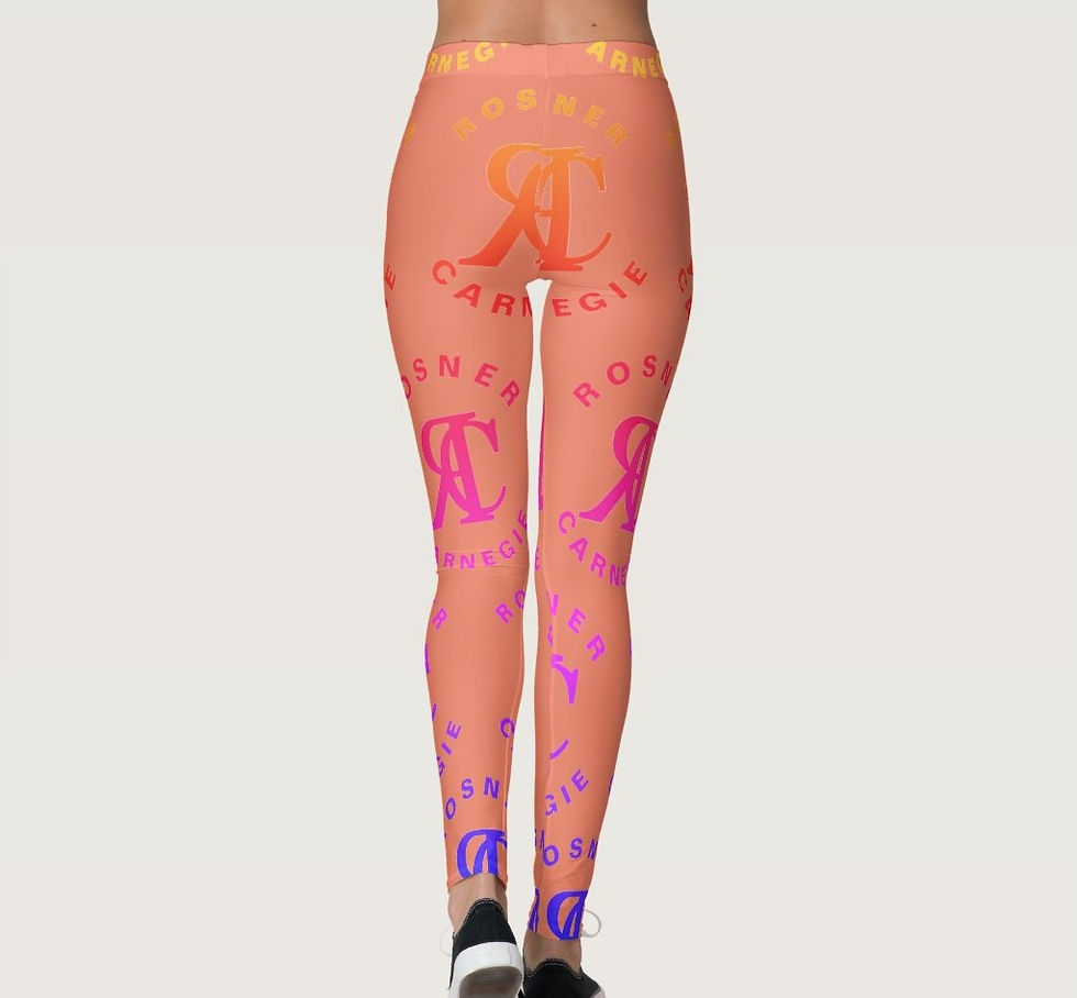 Thumbnail: Rosner Carnegie SPORT® 1080-20 COUTURE UNISEX LEGGINGS - ROSE