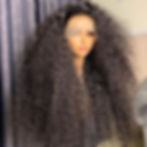 Miniaturbild: Soft Kinky Curly 180 Density Natural Looking Lace Front Wig for Black Women 26"