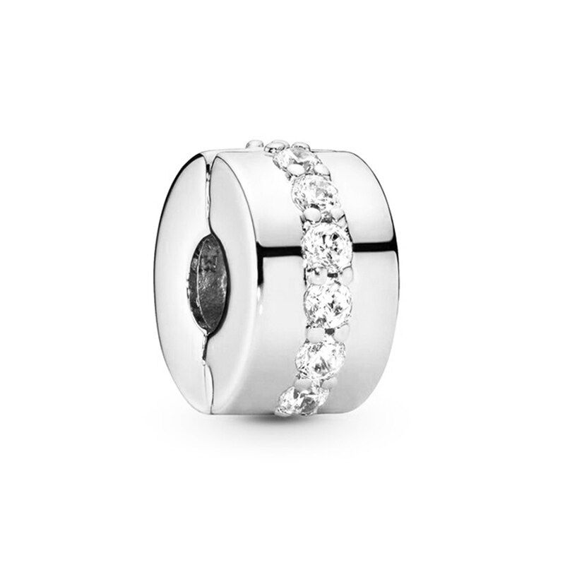 Thumbnail: 2Pcs Silver Color Hollow Love MOM Crown Charm Beads Pendant Fits Brand Bracelet