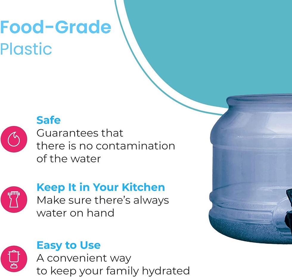 Thumbnail: Blue Plastic Water Jug Dispenser Base with Spigot for 5 Gallon Water Bottle, BP