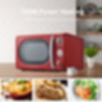 Miniature : Galanz 0.7 cu. ft. Retro Countertop Microwave Oven, 700 Watts, Red
