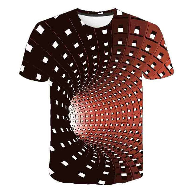 Миниатюра: 2023 Children Whirlpool T Shirts Costumes 3D Printing Kids Boys/Girls Short Sle