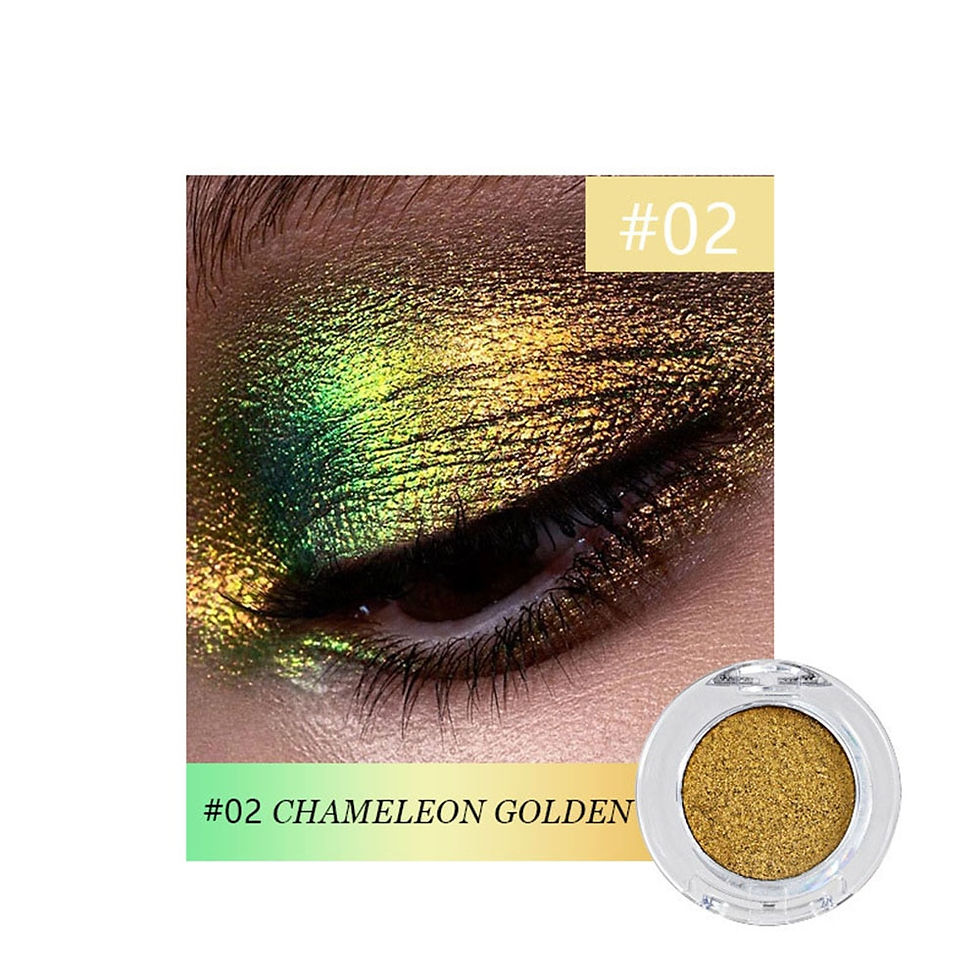 Thumbnail: 1PC Chameleon Powder Eyeshadow Pearlescent Glitter Long Lasting Waterproof Soft