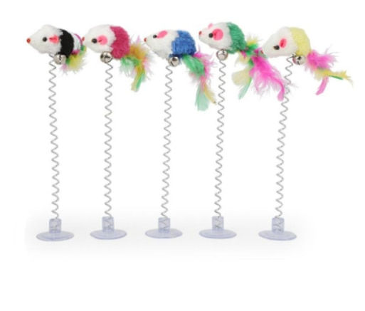 Thumbnail: Creative Cat Toy Clockwork Spring Power Plush Mouse Toy Motion Rat Cat Dog Play