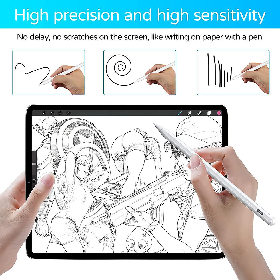 Thumbnail: Stylus Pen for iPad Apple Pencil with Palm Rejection Tilt Sensitive Active Digi