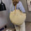 Thumbnail: Straw Crochet Round Shoulder Bag