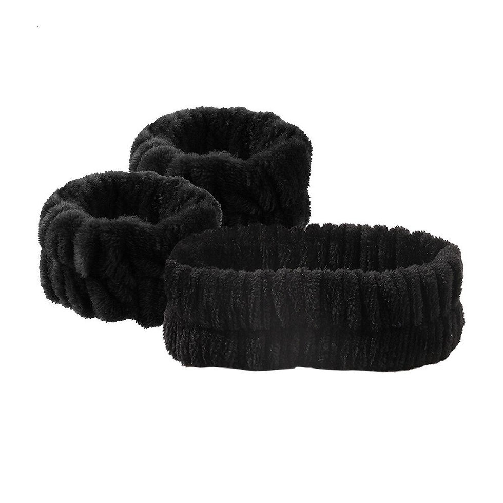 Thumbnail: Wash Face Wristband Set Headbands Spa Bathroom Accessories Set Water Absorption