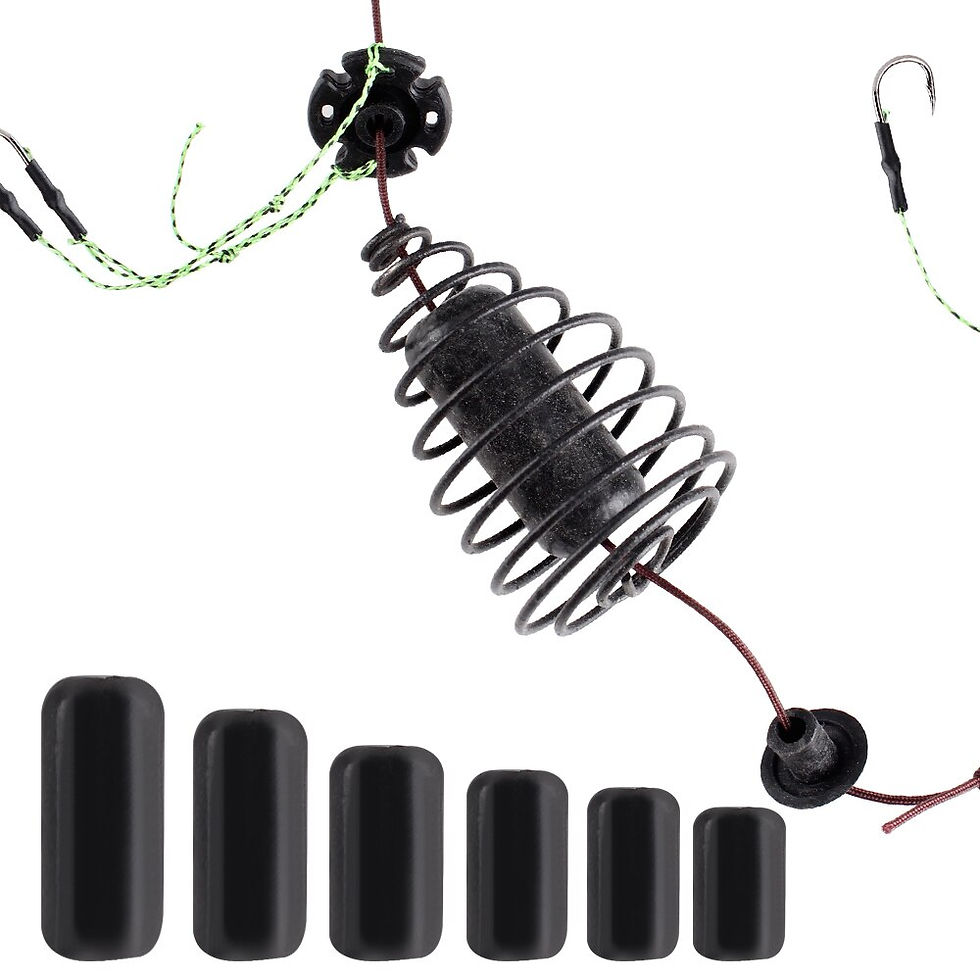 Thumbnail: FISH KING 30-80g High Carbon Steel Barbed Hook Metal Feeder Carp Fishing Bait C