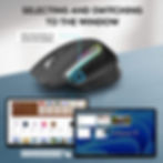 Thumbnail: Wireless Gaming Mouse Ergonomic Bluetooth for Laptop Silence USB-C RGB Recharge