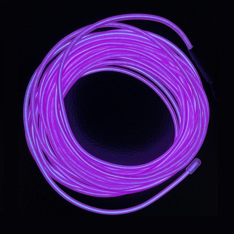 Thumbnail: 1m 3m 5m Glow EL Wire Neon Cable for Christmas Dance Party DIY Costumes Multico