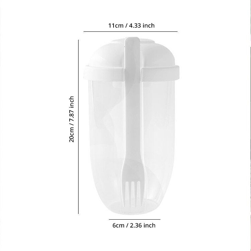 Thumbnail: Portable Bottle Salad Container Bottle-Shaped Bento Salad Bowl For Lunch Salad 