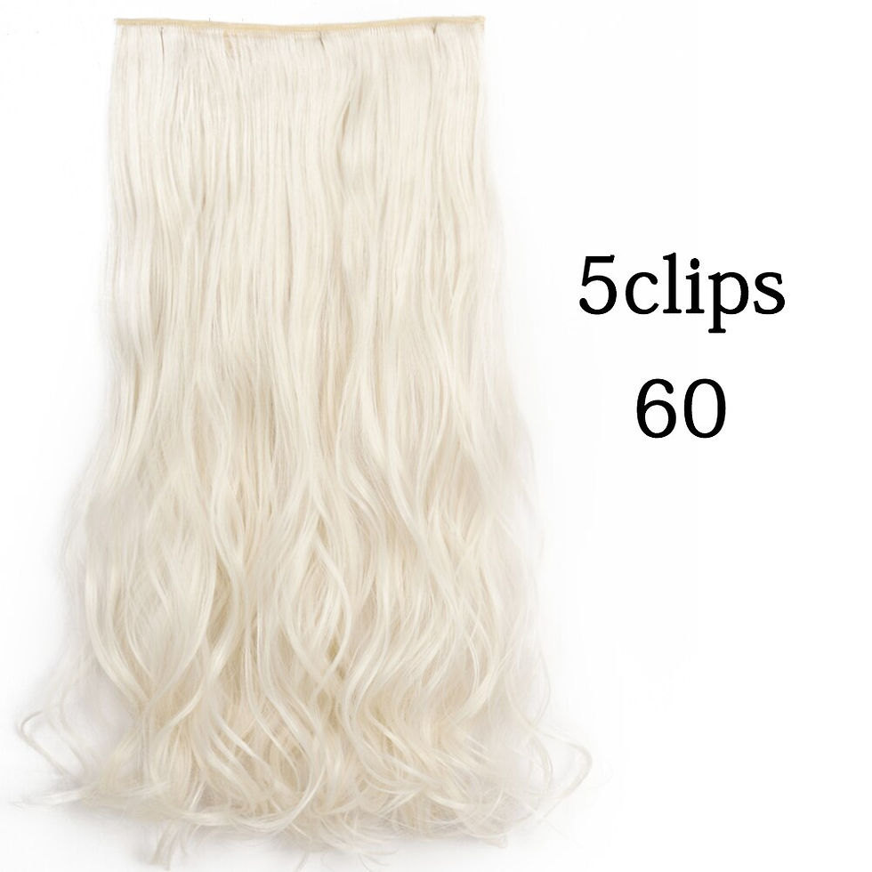 Thumbnail: Synthetic Long Straight Hairstyles 5 Clip In Hair Extensions Blonde Brown 22 32