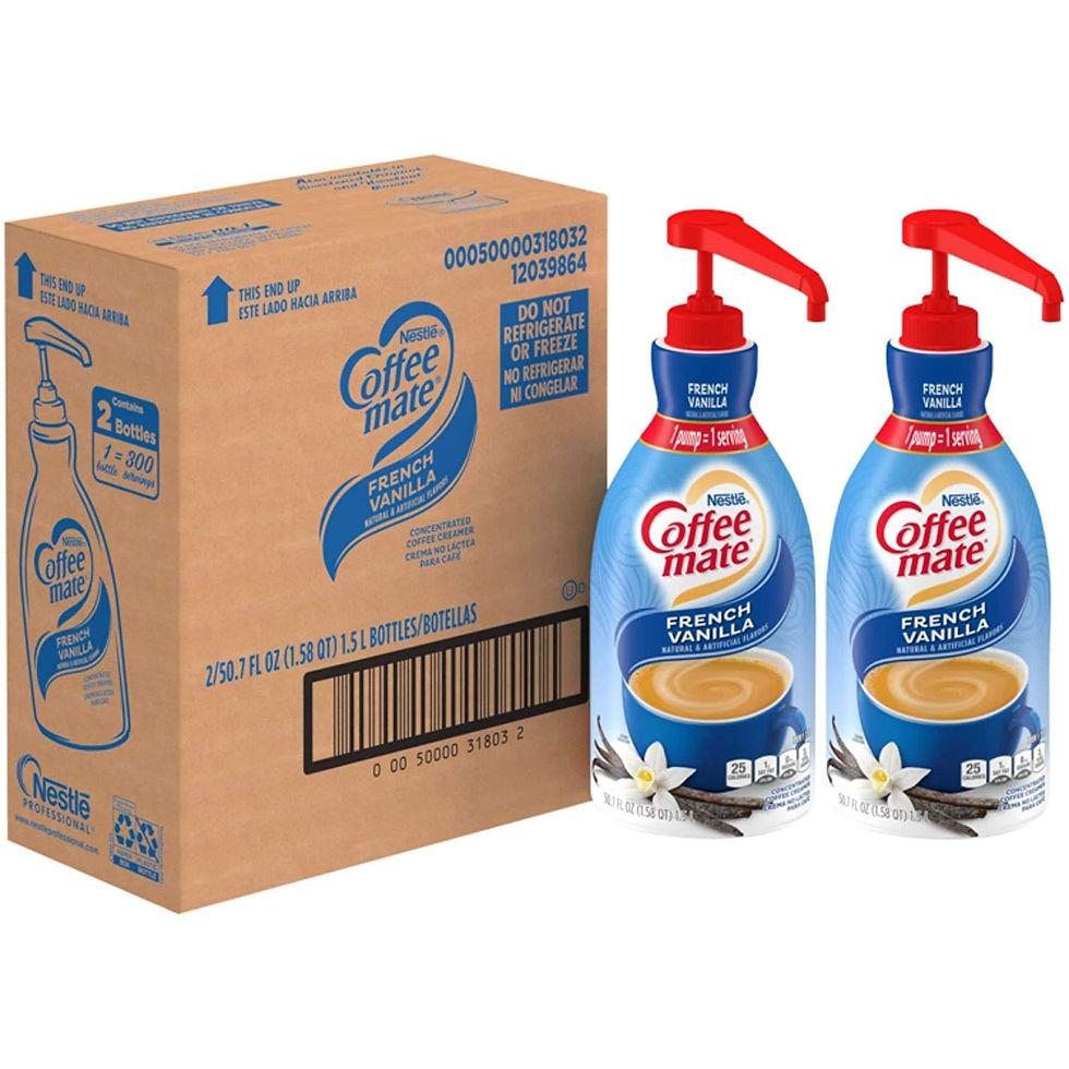 Thumbnail: Nestle Coffee mate Coffee Creamer, French Vanilla, Concentrated Liquid Pump Bot