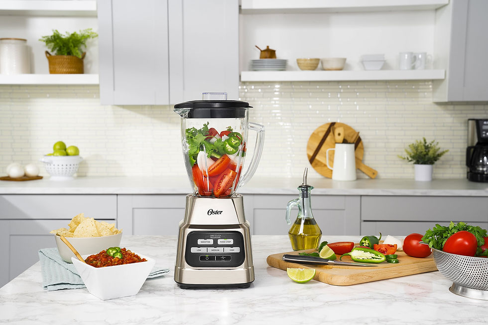 Thumbnail: Oster One-Touch Blender with Auto-Programs and 6-Cup Boroclass Glass Jar