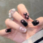Thumbnail: 24Pcs checkerboard False Nails Wearable Fake Nails Full Cover Press On Square H