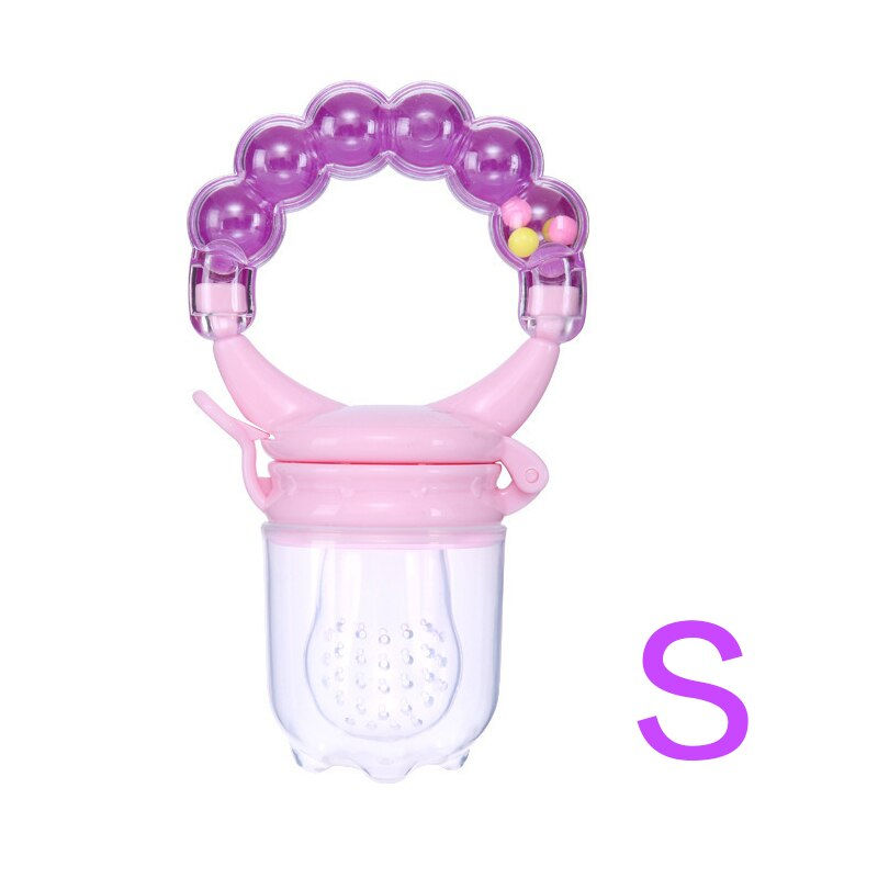Thumbnail: Newborn Baby Fresh Food Fruit Feeder Silicone Teether Trainning To Eat Fruit Gr