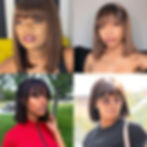 Thumbnail: Short Straight Bob with Bang Human Hair Wigs Highlight Bob Fringe No Lace Full 