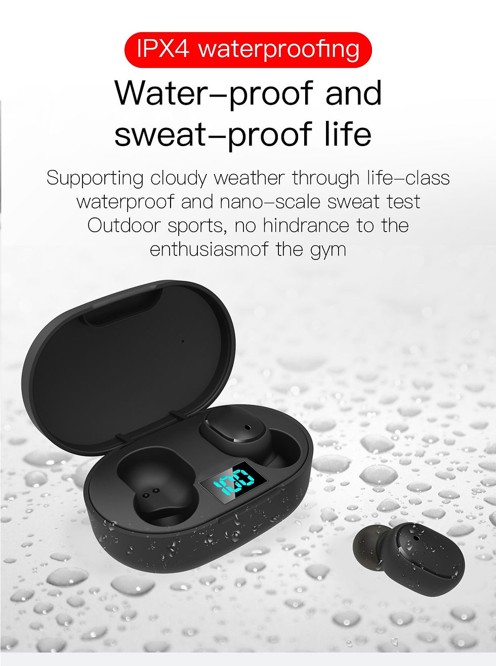 Thumbnail: TWS E6S Bluetooth Earphones Wireless bluetooth headset Noise Cancelling Headset
