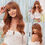 Миниатюра: Blonde with Brown Roots Long Wavy Synthetic Wigs for Women Natural Wave Wigs wi