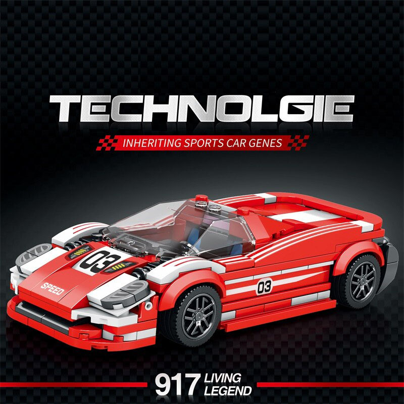 Thumbnail: City Technical Speed Car Building Blocks Sport Racing Car Vehicles Assembled Br
