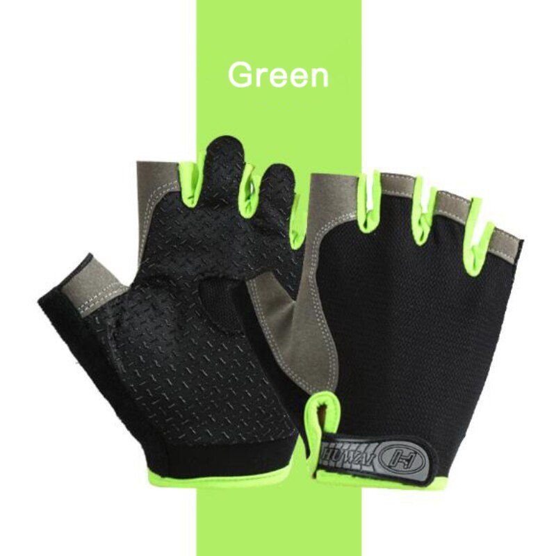 Thumbnail: Gym Fitness Gloves Women Men Half Finger Cycling Bicycle Motorcyclist Gloves We