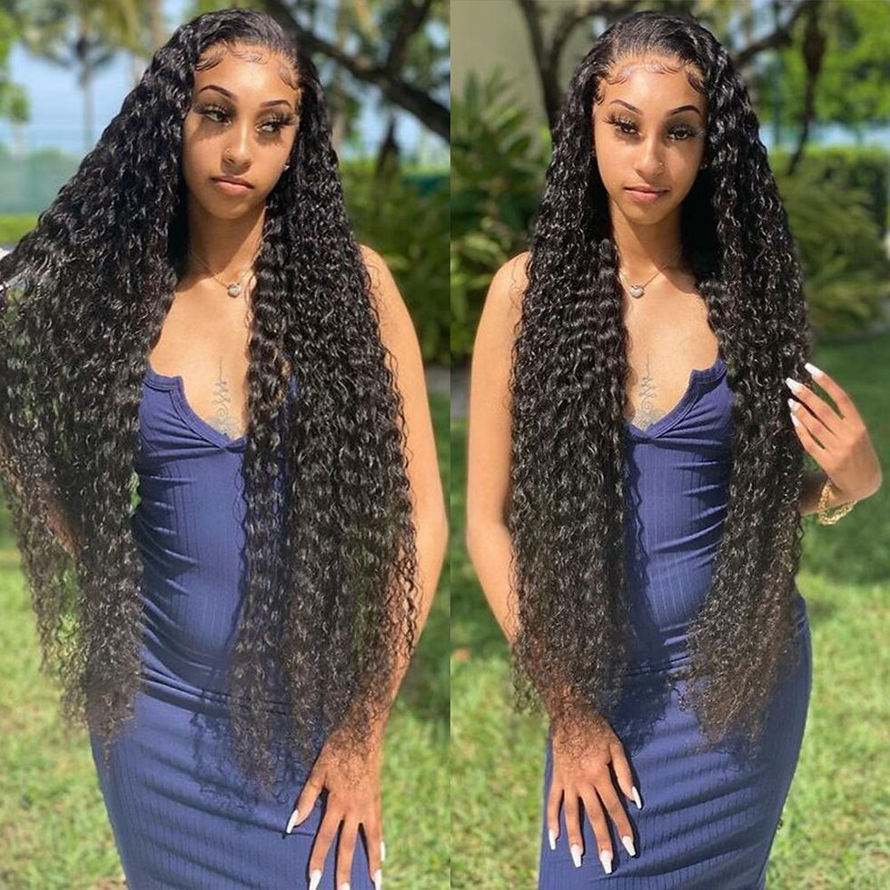 Thumbnail: 360 13x4 Deep Wave Lace Frontal Wig 30 Inch 13x6 Water Wave Lace Front Wig 250 
