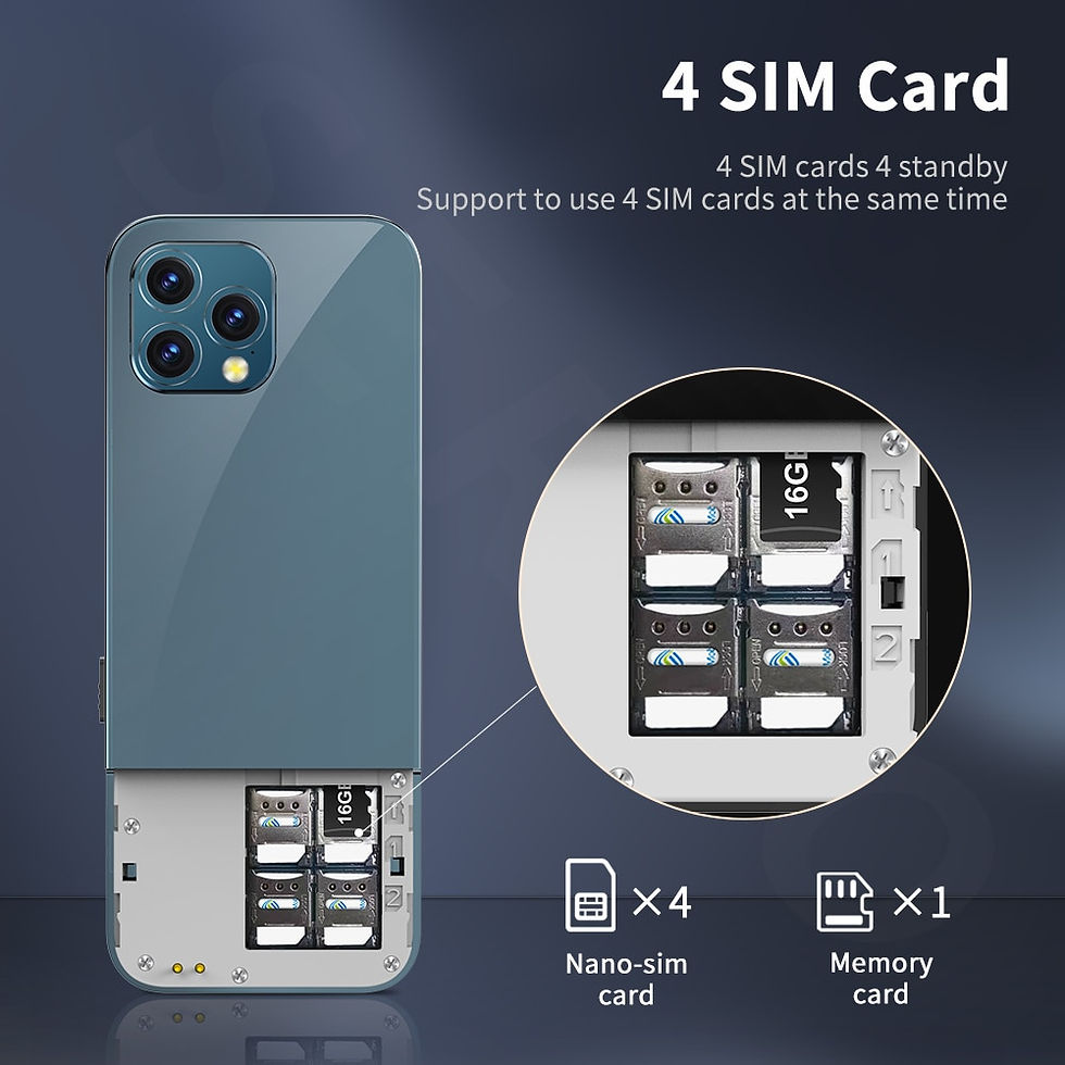 Thumbnail: SERVO X4 Mobile Phones 2.4inch 4 SIM Cards Speed Dial Magic Voice Auto Call Rec