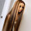 الصورة المصغرة: Soft Preplucked 26"Long 180Density Glueless Highlight Ombre Blonde Silky Straig