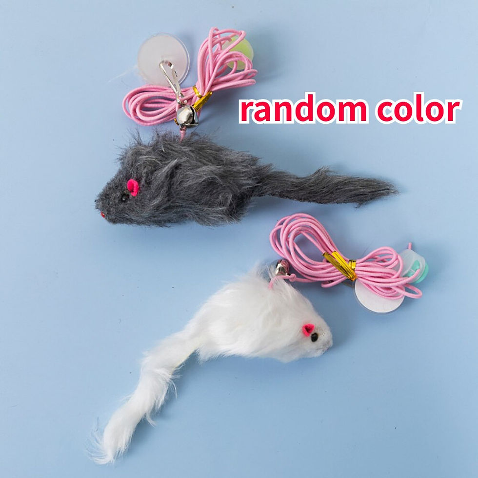 Thumbnail: Cat Toy Simulation Mouse Cat Scratch Rope Mouse Funny Kitten Interactive Toy Re