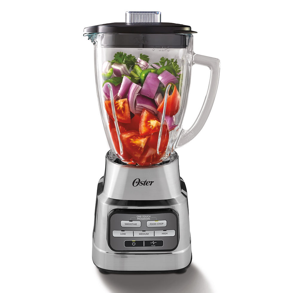 Thumbnail: Oster One-Touch Blender with Auto-Programs and 6-Cup Boroclass Glass Jar