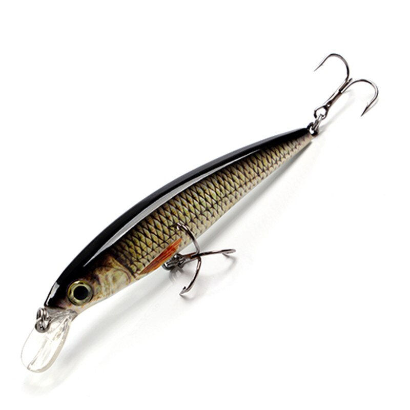Thumbnail: FTK 12g Floating Swimbait Hard Bait Minnow Fishing Lure 10cm 3D Eye Jerkbait Wo