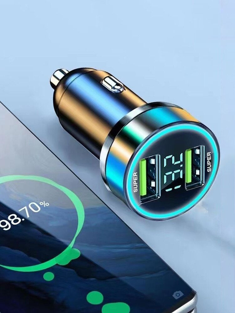 Thumbnail: 240W Fast USB Interface Car Charger For IPhone 14 Pro Max 13 12 11 Oneplus 2-Po