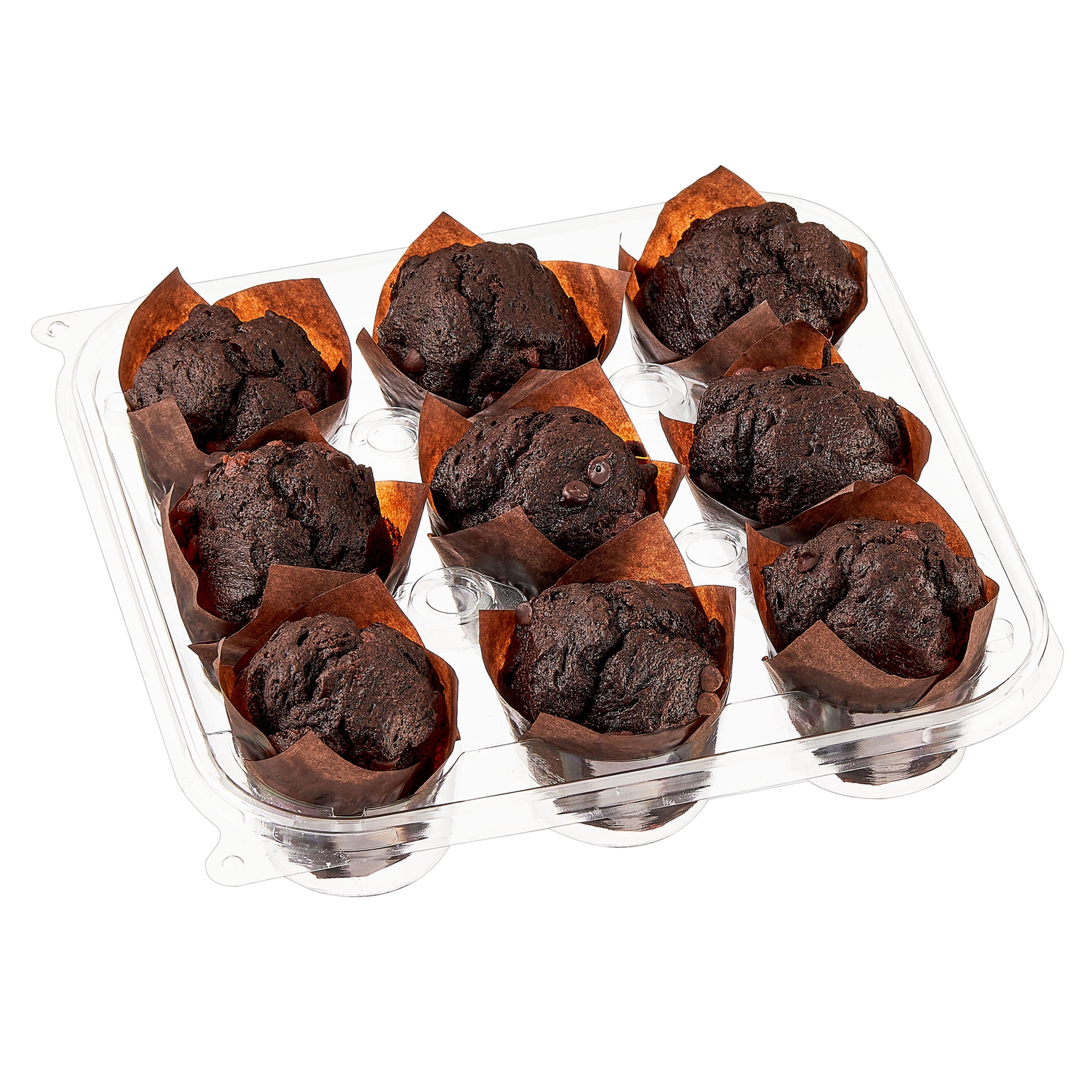 WISHALIVE FRESH Triple Chocolate Muffins 14 oz, 9 Count