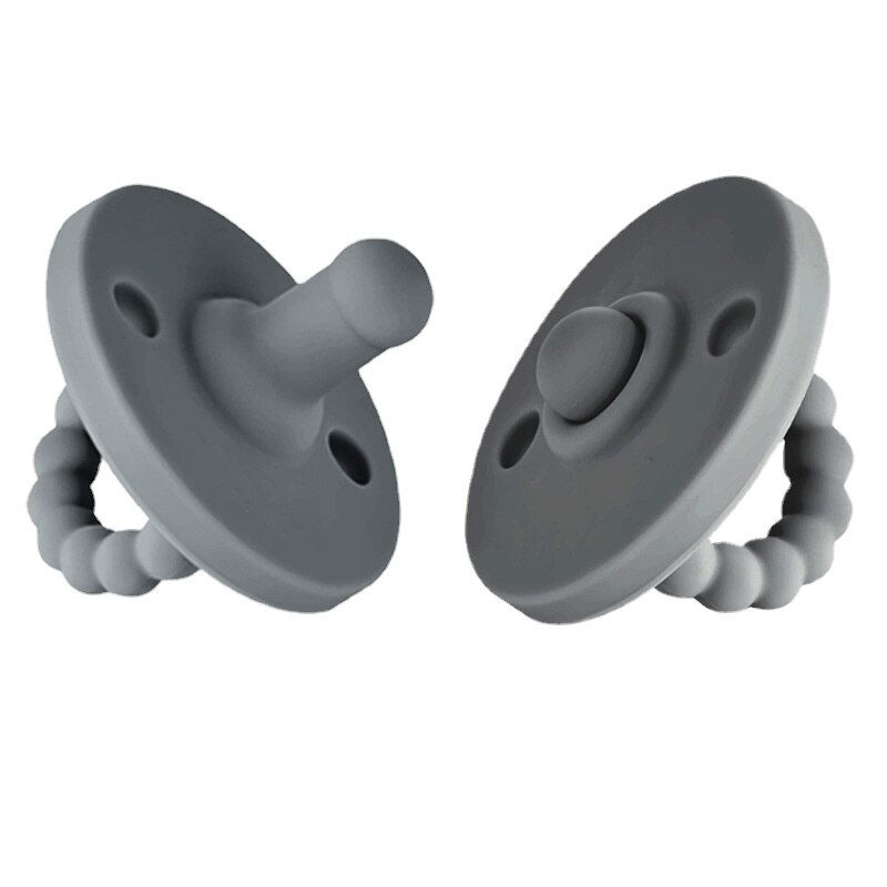 New Baby Pacifier Silicone Baby Pacifiers Retractable Nipple Bibs Dummy Pacifie