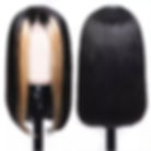 Thumbnail: Ombre Blonde Lace Front Wig Human Hair Highlight Straight Short Bob Wigs For Wo