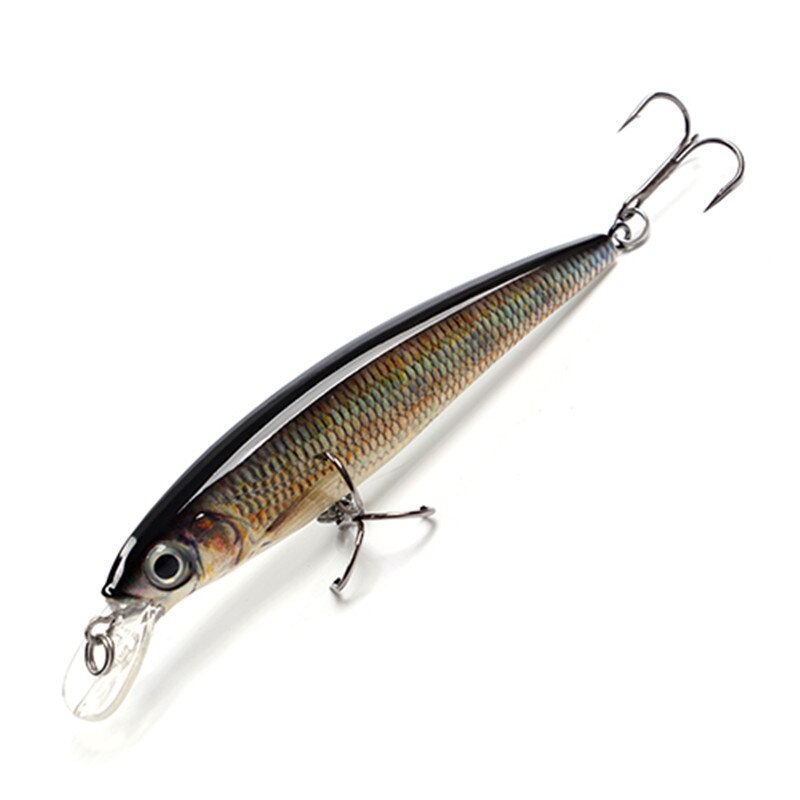 Thumbnail: FTK 12g Floating Swimbait Hard Bait Minnow Fishing Lure 10cm 3D Eye Jerkbait Wo