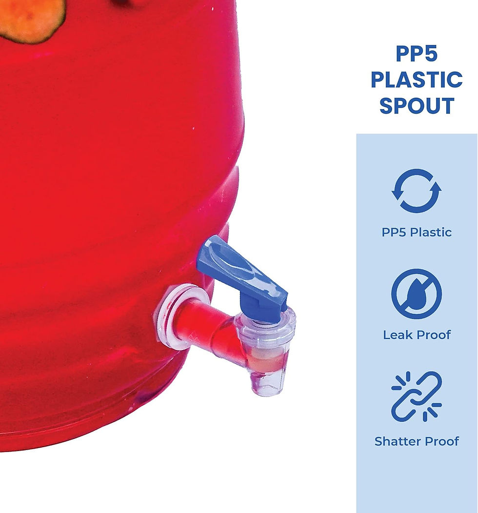 Thumbnail: CHAMPS 3 Gallon Jug with Lid and Spout - Aguas Frescas Vitrolero Plastic Water 