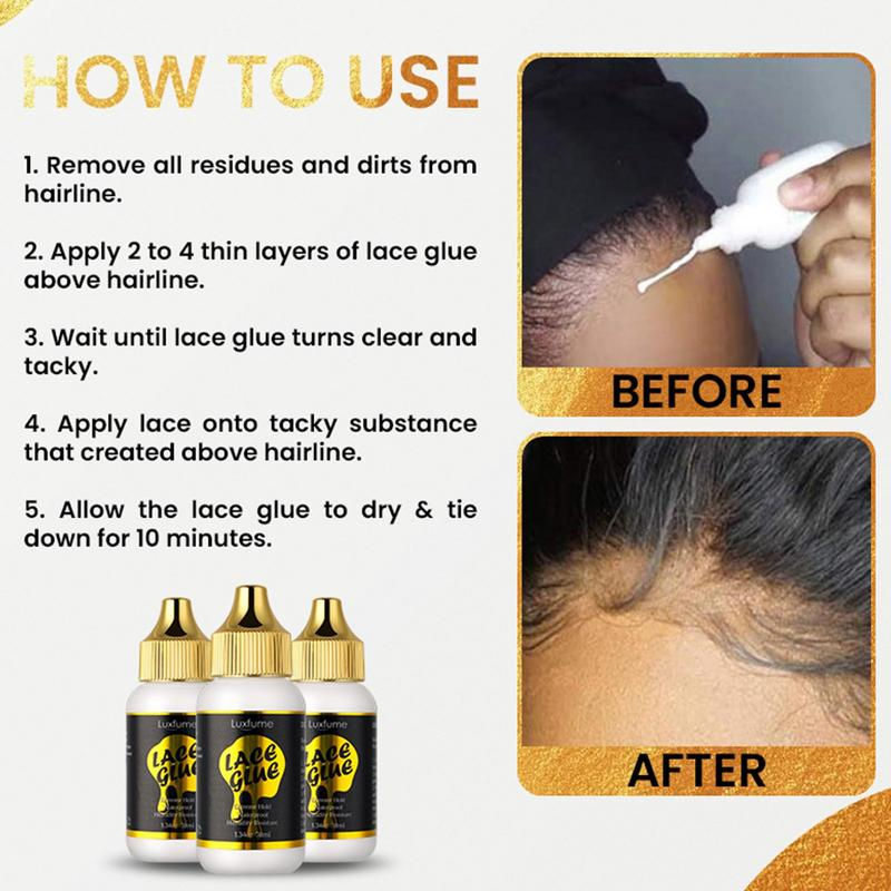 Thumbnail: 1.34oz Lace Wig Adhesive Hair Replacement Adhesive Extreme Hold Waterproof Wig 