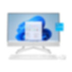 Thumbnail: HP 24 All-in-One PC, Intel Core i3-1115G4, 4GB RAM, 256GB SSD, Snow White, Wind