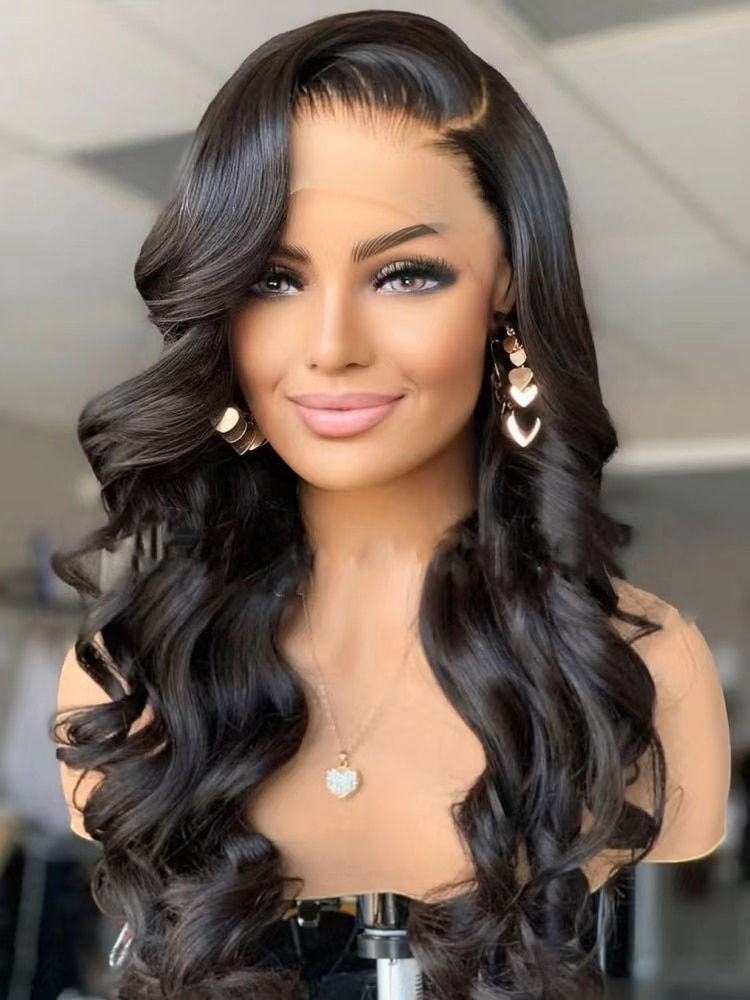 Thumbnail: HD Human Hair Lace Frontal Wig 13x4 13x6 Sheer Body Wave Lace Frontal Wig Pre P