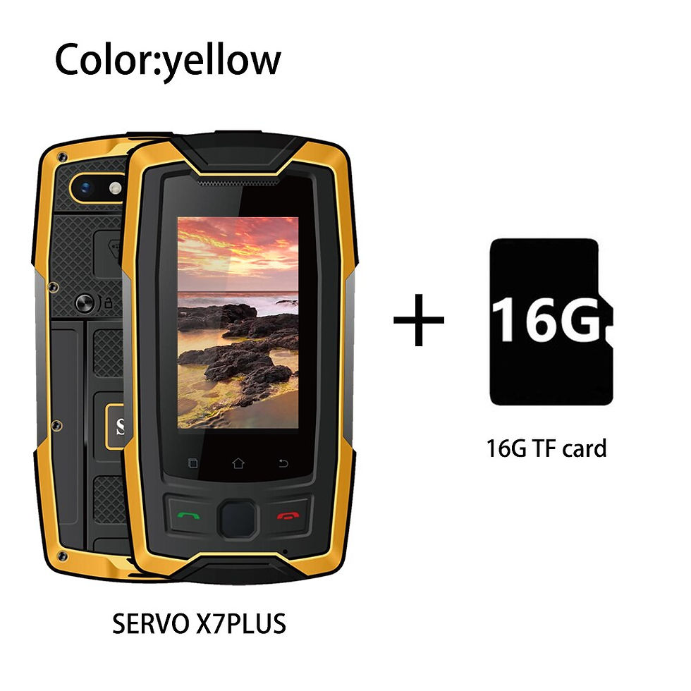 Thumbnail: SERVO X7 Plus 2.45" Small Smartphone LTE 4G IP68 Waterproof RAM 2GB ROM 16GB Fi