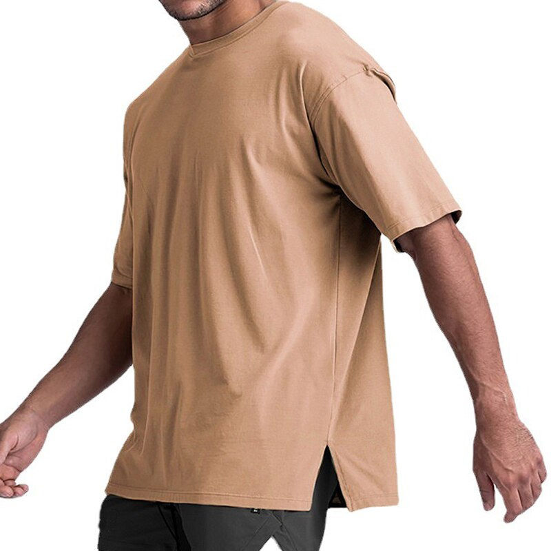 Thumbnail: Summer High Quality Cotton Big Size Running Short Sleeve Tee Top Y2K Oversize W