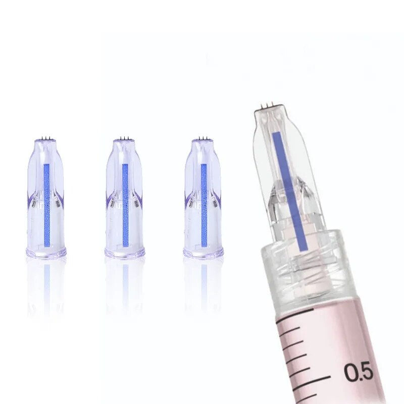 Thumbnail: 10pcs High Nanosoft Microneedles 34G Fillmed Hand Three Needles for Anti Aging 