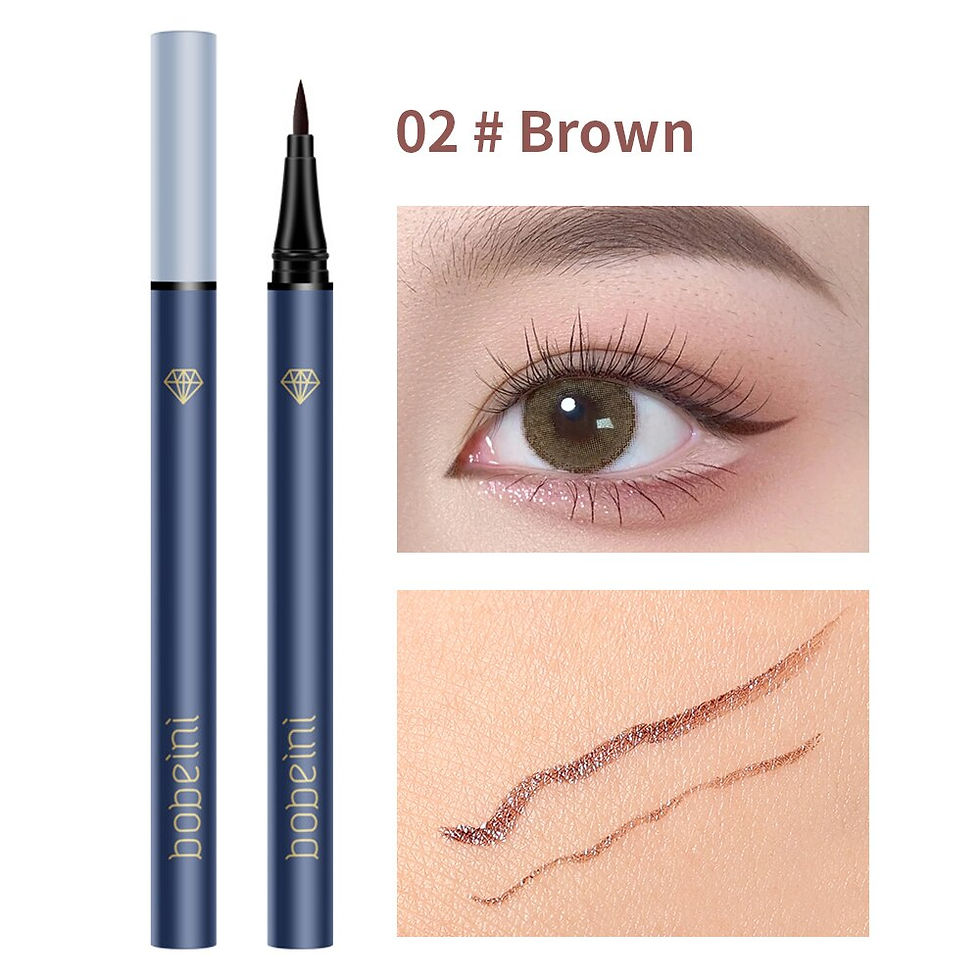 Thumbnail: Quick Drying Black Eyeliner Pencil Waterproof Long Lasting Matte Easy To Color 