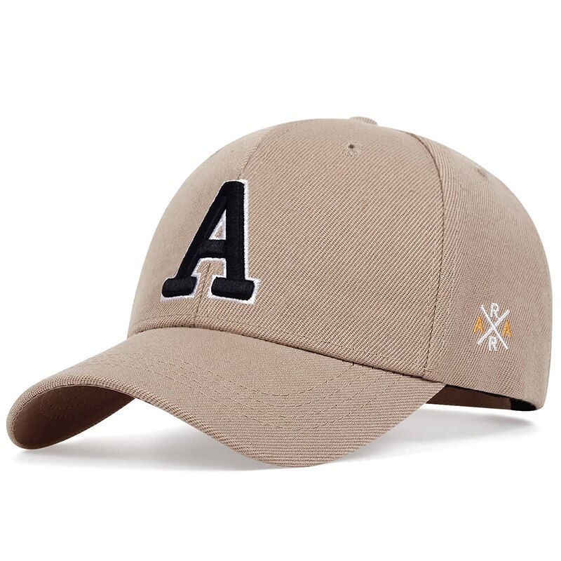 Thumbnail: Unisex Simple Letter A Embroidery Baseball Caps Spring and Autumn Outdoor Adjus