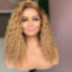 Preplucked Soft 180%Density 26Inch Blonde Brown Curly Long Natural Hairline Glu