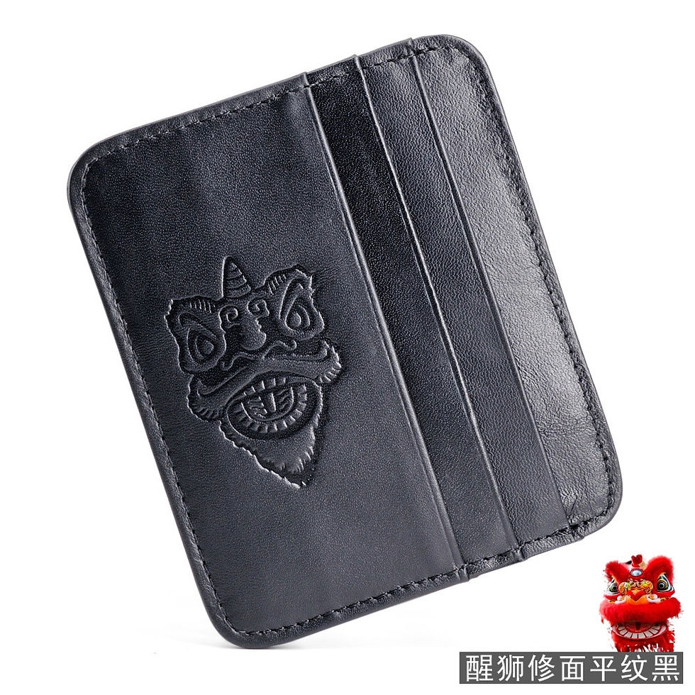 Thumbnail: Retro First Layer Genuine Leather Card Bag with 7 Card Slot Super Thin 100% Rea