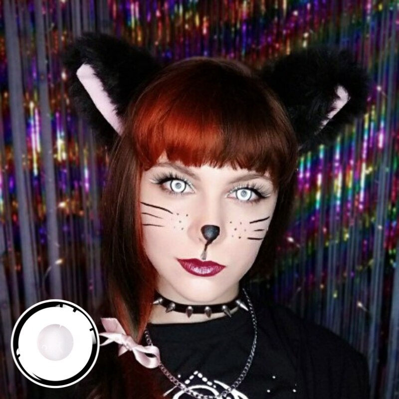 Миниатюра: UYAAI 2pcs Halloween Colorful Contact Lenses Anime Cosplay Eye Lenses multicolo